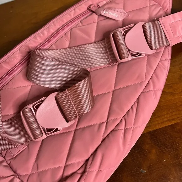 Vera Bradley ultralight essential sling backpack purse & wristlet blush sienna - Picture 3 of 15